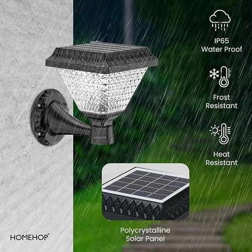 Solar LED Outdoor Wall Light for Home Garden Decoration – Multicolor Solar Lamp with Automatic Charging for Balcony, Fence, Pathway, Patio & Exterior Lighting