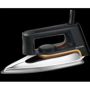 Ailyons 199A Dry Iron + FREE 2-Way Extension Cable – Powerful, Non-Stick Iron for Smooth, Crisp Clothes & Convenient Plug Access in One Practical Home Essential Set