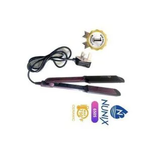 Nunix Professional Hair Straightener Flat Iron – High-Performance Ceramic Plates, Fast Heating, Anti-Frizz Technology for Sleek, Smooth & Silky Hair in Minutes