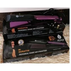 Nunix 6505 Professional Hair Straightener – High-Performance Ceramic Flat Iron for Effortless, Smooth, Silky Hair Styling at Home or Salon