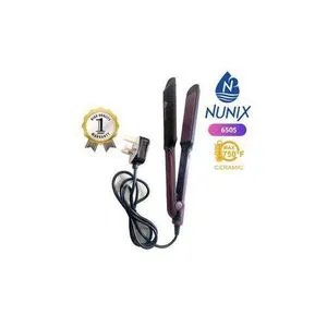 Nunix 6505 Professional Hair Straightener – High-Performance Ceramic Flat Iron for Effortless, Smooth, Silky Hair Styling at Home or Salon