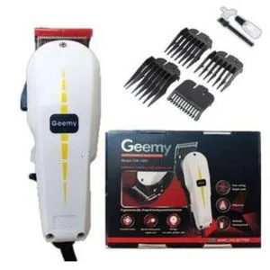 Geemy Professional Hair Clipper & Shaving Machine Kinyozi Combo – Includes 4-Way Power Extension & FREE Cordless Shaving Machine for Barbers