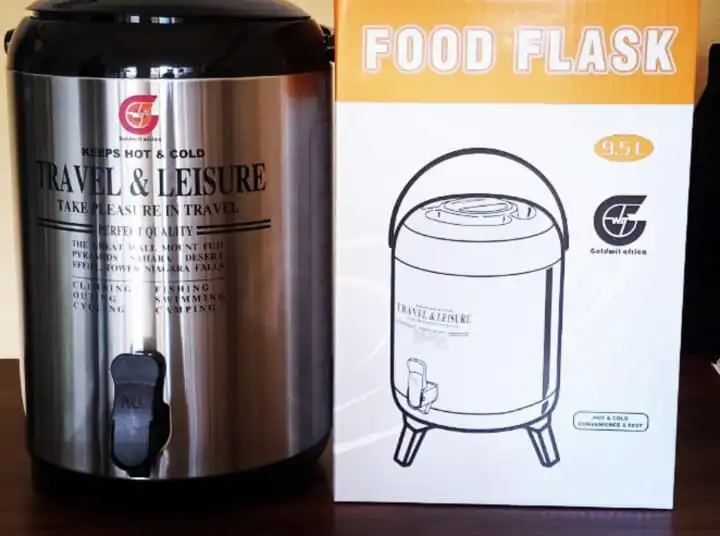 9.5L Milk & Tea Dispenser Travel Urn – Large Capacity Hot & Cold Flask for Leisure & Outdoor Use