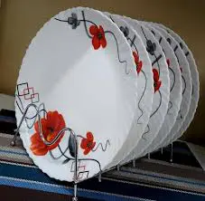 Set of 6pcs Elegant Round Ceramic Dinner Serving Plates – 10.5” Premium White Porcelain Plates | Durable, Stylish & Ideal for Homes, Hotels, and Restaurants | Microwave & Dishwasher Safe