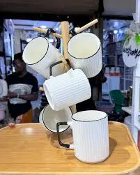 Special Offer! High-Quality Ceramic 12-Piece Japanese Dinner Set – 6 Mugs & 6 Dinner Plates – Elegant, Durable & Perfect for Everyday Use or Special Occasions