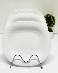 11" Premium Ceramic Set of 6 Heavy Square Dinner Plates – Elegant White Porcelain Plates – Durable, Stylish Tableware for Home, Hotel & Restaurant – Microwave & Dishwasher Safe