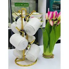 6 PCS Ceramic Mug Set – Elegant & Durable Coffee/Tea Mugs for Home, Office & Gifting | Microwave & Dishwasher Safe | Stylish Design with Everyday Comfort