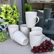 6 PCS Ceramic Mug Set – Stylish, Durable Mugs for Tea & Coffee | Elegant Daily Essentials for Home, Office & Gifting in Kenya