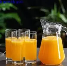 6 Pcs Crystal Clear Long Glasses with Elegant Jug – Stylish, Durable & Heat-Resistant Drinkware for Water, Juice & Cocktails | Perfect for Home & Office Use