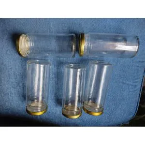 5 pcs 450ml Milly Premium Glass Jar – Airtight Storage for Spices, Snacks, Tea & More | Durable, Elegant Glass Containers for Organized Kitchen Use