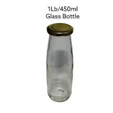 5 pcs 450ml Milly Premium Glass Jar – Airtight Storage for Spices, Snacks, Tea & More | Durable, Elegant Glass Containers for Organized Kitchen Use