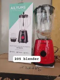 AILYONS 2-in-1 Electric Blender – Powerful 205 Model for Juices, Smoothies & Grinding | Durable, Fast & Stylish Kitchen Appliance for Everyday Use in Kenya