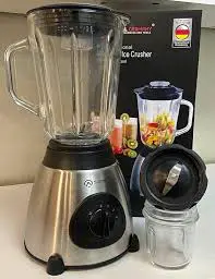 NUNIX AK-500 2-in-1 Glass Jug Blender with Grinder – Powerful Motor, Durable Glass Jar, and Multipurpose Function for Smoothies, Juices & Spices in Kenyan Kitchens