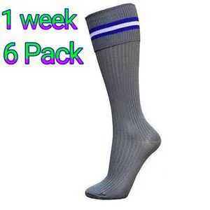 12 Pairs High-Quality Grey Striped Boys Back to School Socks – Durable, Breathable & Comfortable Uniform Socks for Kenyan Students | Perfect for Daily Wear in All Seasons