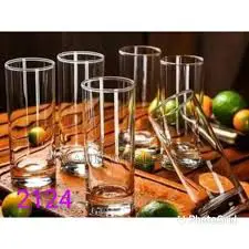 Elegant 6 pcs Crystal Clear Tall Glass/Tumbler Set – Premium Glassware for Stylish Dining, Parties, and Everyday Use – Perfect for Kenyan Homes & Entertaining Guests