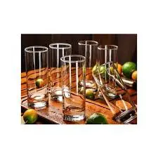 Elegant 6 pcs Crystal Clear Tall Glass/Tumbler Set – Premium Glassware for Stylish Dining, Parties, and Everyday Use – Perfect for Kenyan Homes & Entertaining Guests