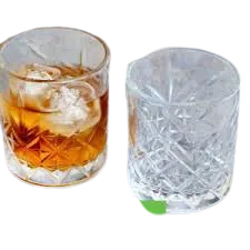 6 PCS Short Crystal Whisky Glass Set – Elegant, Heavy-Base Tumblers for Whiskey, Bourbon, Vodka & Cocktails | Premium Glassware for Home Bars, Parties & Gifting in Kenya