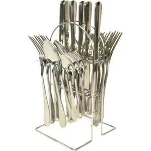 24-Piece Stainless Steel Cutlery Set – Elegant, Rust-Resistant Flatware for Stylish & Durable Everyday Dining and Special Occasions