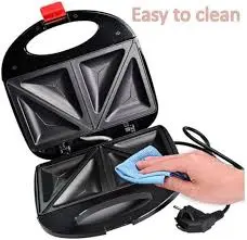 Nunix 2-Slice Sandwich Maker – Compact Non-Stick Electric Toaster for Quick, Crispy & Delicious Grilled Sandwiches and Snacks Anytime