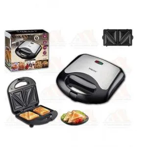 Sokany 2-Slice Sandwich Maker – 750W High-Efficiency Non-Stick Electric Toaster for Quick, Crispy & Delicious Snacks, Breakfast & Light Meals