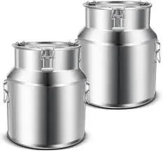 4.5 Litres Heavy-Duty Aluminium Milk Container – Leak-Proof, Rust-Resistant & Easy to Clean Milk Can for Dairy, Farm & Household Storage