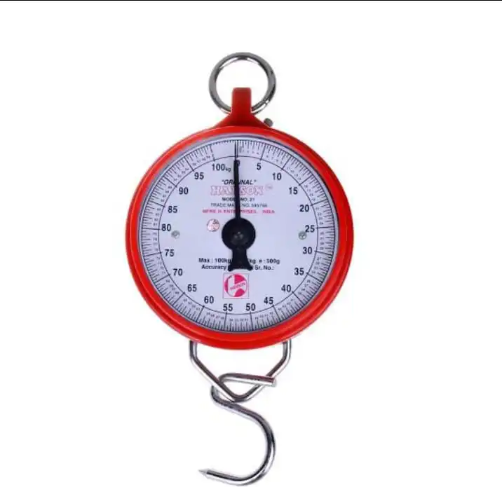Heavy-Duty Analog Hanging Scale – 100KG Capacity | Industrial-Grade Mechanical Weighing Tool for Home, Market, Farm & Commercial Use