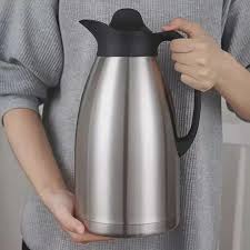 SUNDABEST Stainless Steel Vacuum Jug – 2L/2.5L/3L Thermal Coffee Pot & Beverage Flask | Long-Lasting Heat Retention for Home, Office & Events