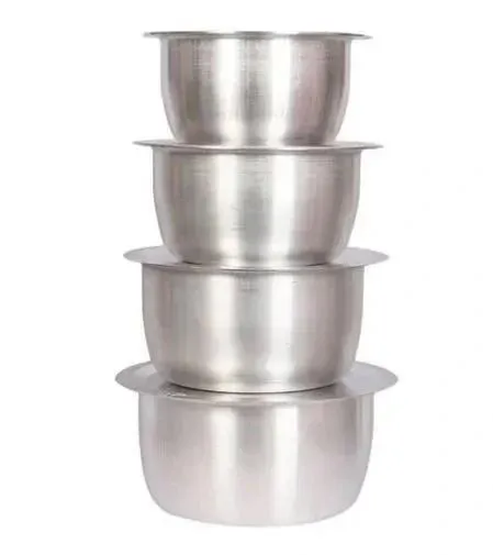 🔥HOT DEAL! 4pc Stainless Steel Sufuria Set (14–30cm) – Heavy Duty Cookware for Kenyan Kitchens – Lid-Free, Long-Lasting, Multipurpose Use