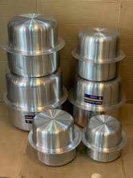 🔥HOT DEAL! 4pc Stainless Steel Sufuria Set (14–30cm) – Heavy Duty Cookware for Kenyan Kitchens – Lid-Free, Long-Lasting, Multipurpose Use