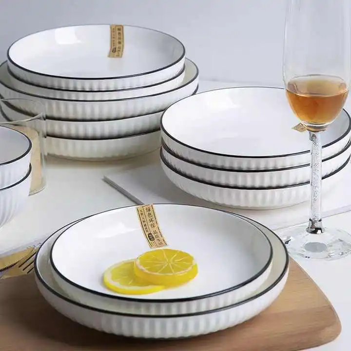 Ceramic 18-Piece Japanese Dinner Set – Premium Luxury Plates, Bowls & Mugs – Elegant Dining Experience for 6 People, Perfect for Home & Gifting