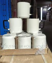 6-Piece Concise Ceramic Mugs Set – Ideal for Tea, Coffee, Hot Chocolate, Lattes, Soup & More – Elegant Durable Cups for Daily Use or Gifting