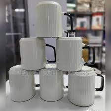 6-Piece Concise Ceramic Mugs Set – Ideal for Tea, Coffee, Hot Chocolate, Lattes, Soup & More – Elegant Durable Cups for Daily Use or Gifting