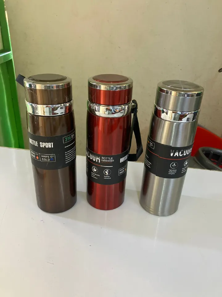 800ml Stainless Steel Sports Vacuum Flask | Leakproof | Hot & Cold Insulation | Durable Thermos for Gym, Travel, Hiking | Unisex Reusable Metal Water Bottle