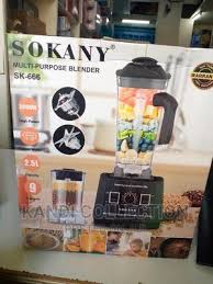 Sokany SK-666 High Power 2.5L Commercial Blender & Grinder – 5000W, Durable Unbreakable Jar, Multi-Speed Professional 2-in-1 Kitchen Appliance for Smoothies, Juices & More