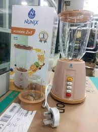 Nunix 3 In 1 Multifunction Electric Blender with Grinder – 1.5 Litres, Heavy-Duty Motor, Durable Plastic Jar – Best for Smoothies, Juices, Spices, Coffee Beans, and More