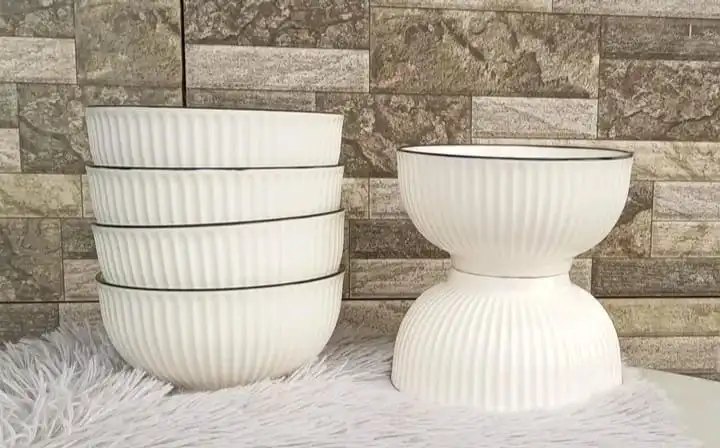 BEST JAPANESE CERAMIC BOWLS SET – 6PCS 6INCH WHITE SOUP BOWLS – DURABLE, ELEGANT, MICROWAVE SAFE – PERFECT FOR SOUP, RAMEN, RICE, SALAD, DESSERT, DAILY USE AND ENTERTAINING