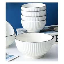 BEST JAPANESE CERAMIC BOWLS SET – 6PCS 6INCH WHITE SOUP BOWLS – DURABLE, ELEGANT, MICROWAVE SAFE – PERFECT FOR SOUP, RAMEN, RICE, SALAD, DESSERT, DAILY USE AND ENTERTAINING