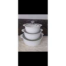 High Quality 3in1 Ceramic Soup Pots – Lead-Free, Chip-Resistant, Microwave & Dishwasher Safe Durable Cookware for Everyday Use