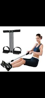 Tummy Trimmer Elastic Sit Up Pull Rope Pedal Resistance Band – Full Body Home Gym Slimming Equipment for Abs, Arms, Legs & Core Workout | Portable, Durable & Ideal for Fitness Training Anywhere