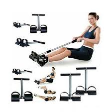 Tummy Trimmer Elastic Sit Up Pull Rope Pedal Resistance Band – Full Body Home Gym Slimming Equipment for Abs, Arms, Legs & Core Workout | Portable, Durable & Ideal for Fitness Training Anywhere