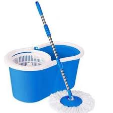 360° Spin Mop Rotating Bucket with Adjustable Stainless Steel Handle – Hands-Free Cleaning System for Home & Office Floors