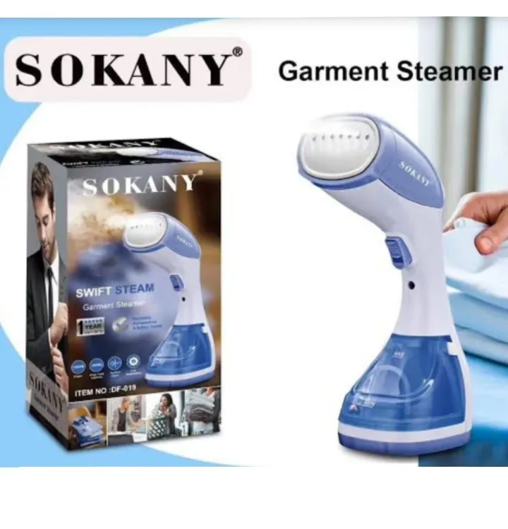 Sokany Portable Handheld Travel Garment Steamer Iron – Fast Heat-Up, Wrinkle Removal, Compact & Lightweight for Clothes, Curtains, Bedding, Table Linens & Auto Upholstery