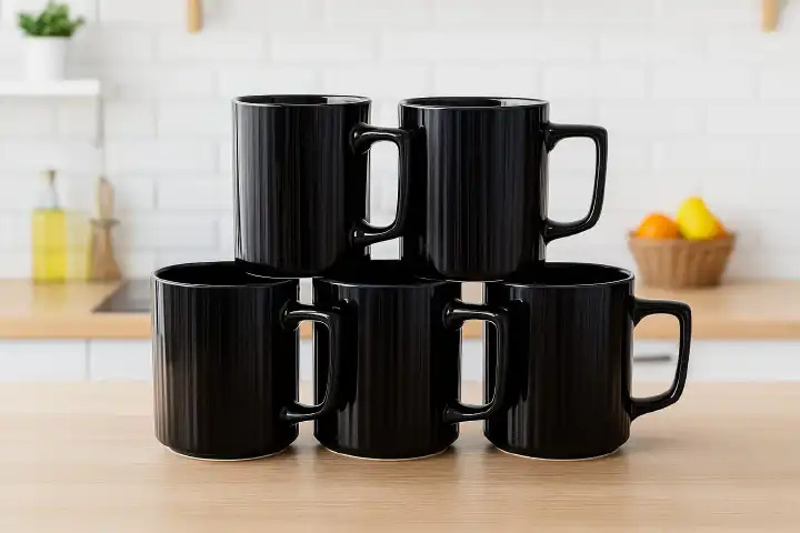 🦋PRICE DROP🎀 Limited Edition Ceramic Elegant Mugs/Cups Set of 6 – Perfect for Tea & Coffee Lovers, Strong Chip-Resistant Design, Ergonomic Handles, Lasting Luxury for Your Kitchen