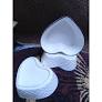 6 Pieces Love Shaped Ceramic Bowls – Elegant White Heart Design – Microwave & Dishwasher Safe Dessert, Snack & Salad Bowls for Home, Events & Gifting.