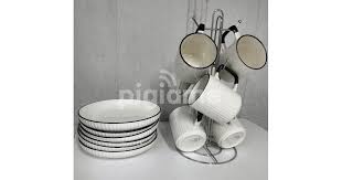 High Quality 12-Piece Japanese Style Ceramic Dinner Set with 6 Elegant Dinner Plates and 6 Matching Mugs – Luxury Durable Tableware for Home Dining, Family Meals, Gifts & Modern Kitchens