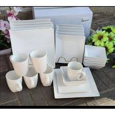 30pcs White Ceramic Dinner Set – Elegant, Durable Tableware for Daily Meals, Breakfast, Lunch & Dinner – Stylish Home Dining & Entertaining Solution