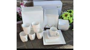 30pcs White Ceramic Dinner Set – Elegant, Durable Tableware for Daily Meals, Breakfast, Lunch & Dinner – Stylish Home Dining & Entertaining Solution