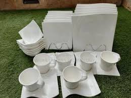 30pcs White Ceramic Dinner Set – Elegant, Durable Tableware for Daily Meals, Breakfast, Lunch & Dinner – Stylish Home Dining & Entertaining Solution