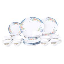 Premium 58-Piece Ceramic Dinner Set – Elegant Tableware Collection with Plates, Bowls & Teapot for Family Meals, Entertaining, and Everyday Dining