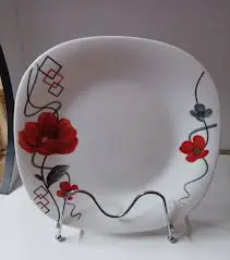 Set of 6pcs Elegant Round Ceramic Dinner Serving Plates – Premium 10.5” White Porcelain Plates – Durable, Stylish Tableware for Home, Restaurant & Hotel – Microwave & Dishwasher Safe